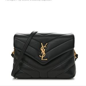 Saint Laurent Calfskin Toy Lou Lou Crossbody Bag
